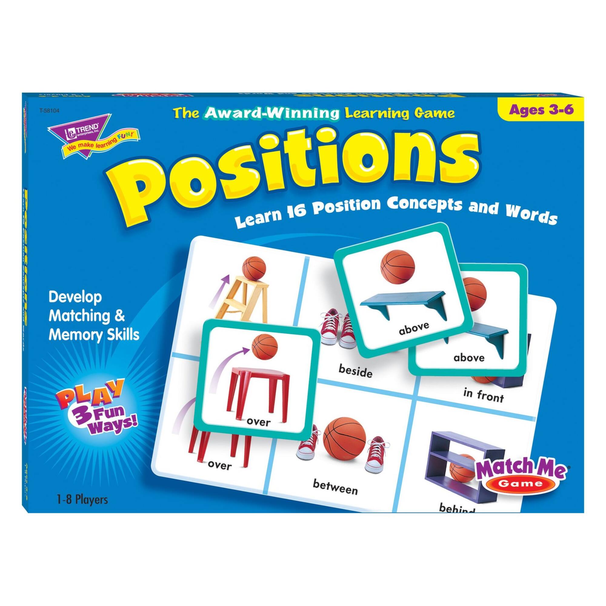 Trend Enterprises® Positions Match Me Games